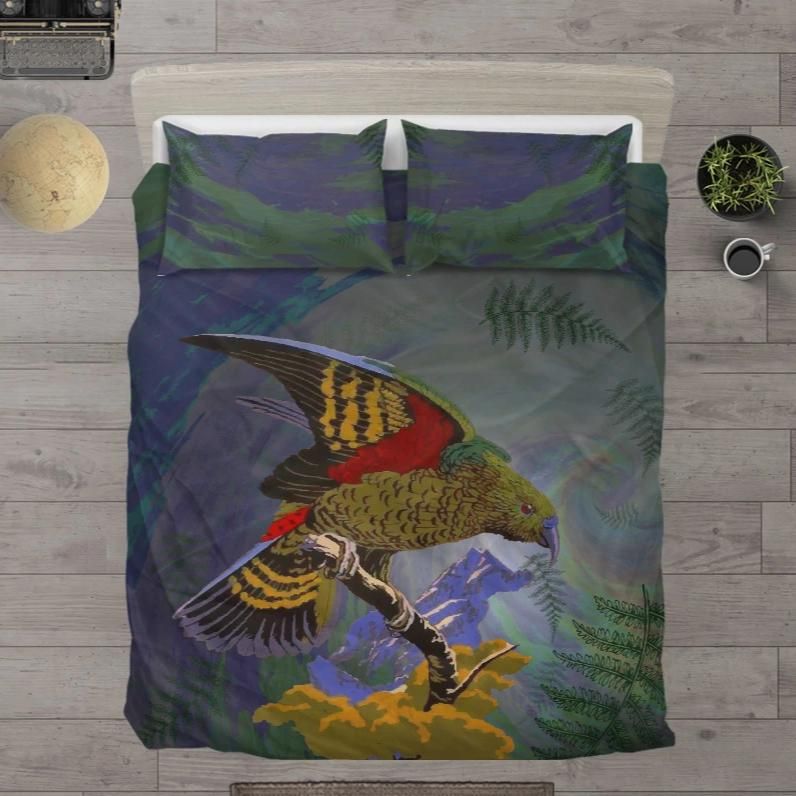 New Zealand Bedding Set Alpine Parrot RLT13 - Wonder Print Shop