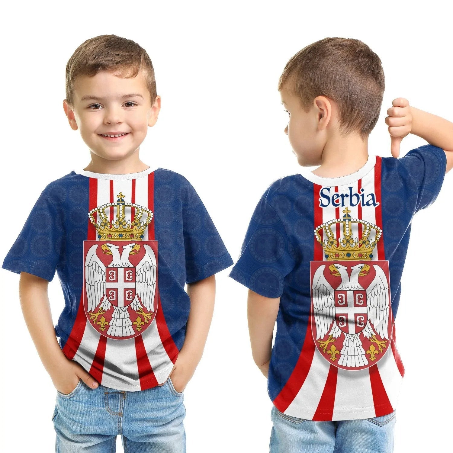 Serbia T Shirt Kid Victory Day RLT7 - Wonder Print Shop