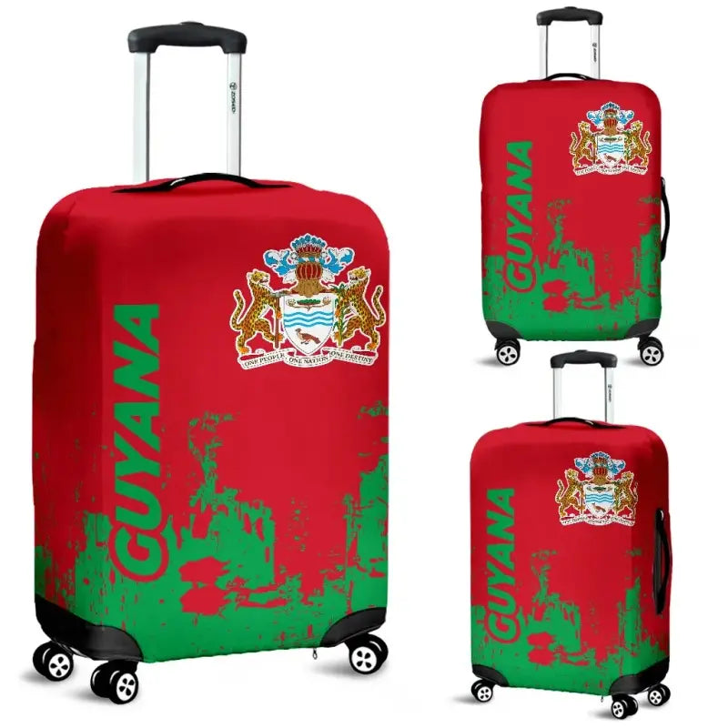 Guyana Luggage Cover - Smudge Style RLT8 - Wonder Print Shop