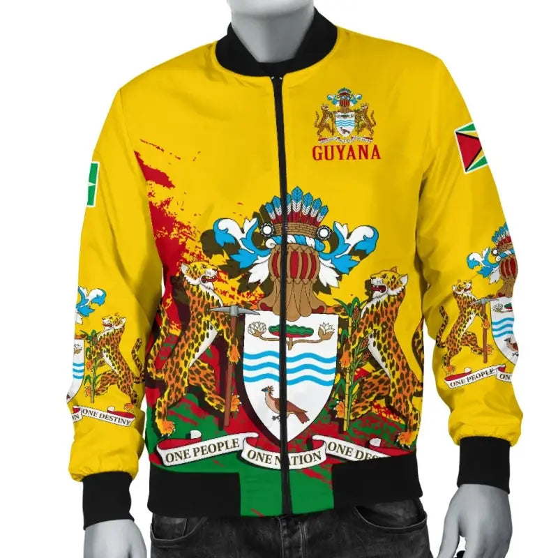 Guyana Special Mens Bomber Jacket RLT8 - Wonder Print Shop