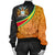 Guyana Womens Bomber Jacket - Guyana Coat of Arms and Jaguar Patterns RLT8 - Wonder Print Shop