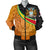 Guyana Womens Bomber Jacket - Guyana Coat of Arms and Jaguar Patterns RLT8 - Wonder Print Shop