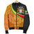 Guyana Mens Bomber Jacket - Guyana Coat of Arms and Jaguar Patterns RLT8 - Wonder Print Shop