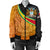 Guyana Womens Bomber Jacket - Guyana Coat of Arms and Jaguar Patterns RLT8 - Wonder Print Shop