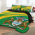 Guyana Coat of Arms Quilt Bed Set Cricket RLT8 - Wonder Print Shop