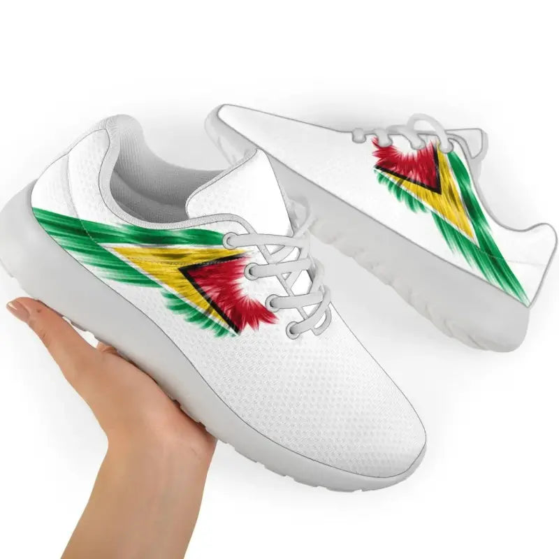 Guyana Sneakers Wings Flag (Womens/Mens) RLT8 - Wonder Print Shop