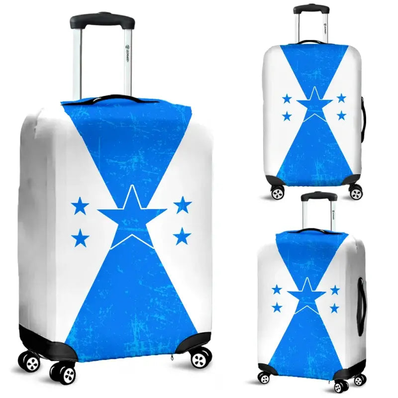 Honduras Luggage Cover - Rusted Honduras Flag RLT8 - Wonder Print Shop