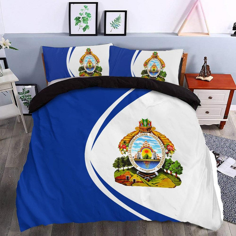 Honduras Flag Coat Of Arms Bedding Set Circle1 RLT8 - Wonder Print Shop