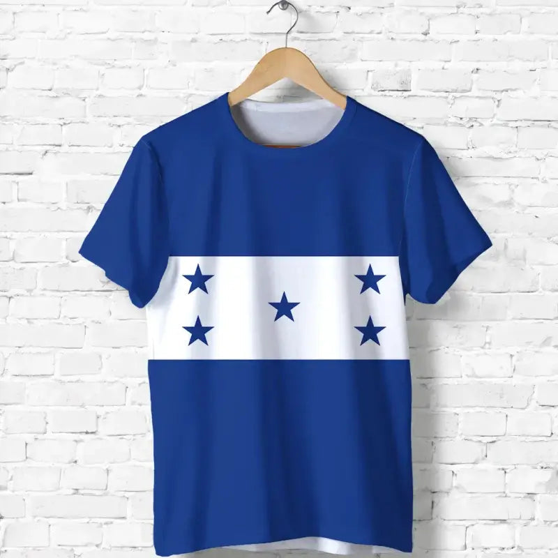 Honduras Flag with Coat of Arms T Shirt RLT8 - Wonder Print Shop