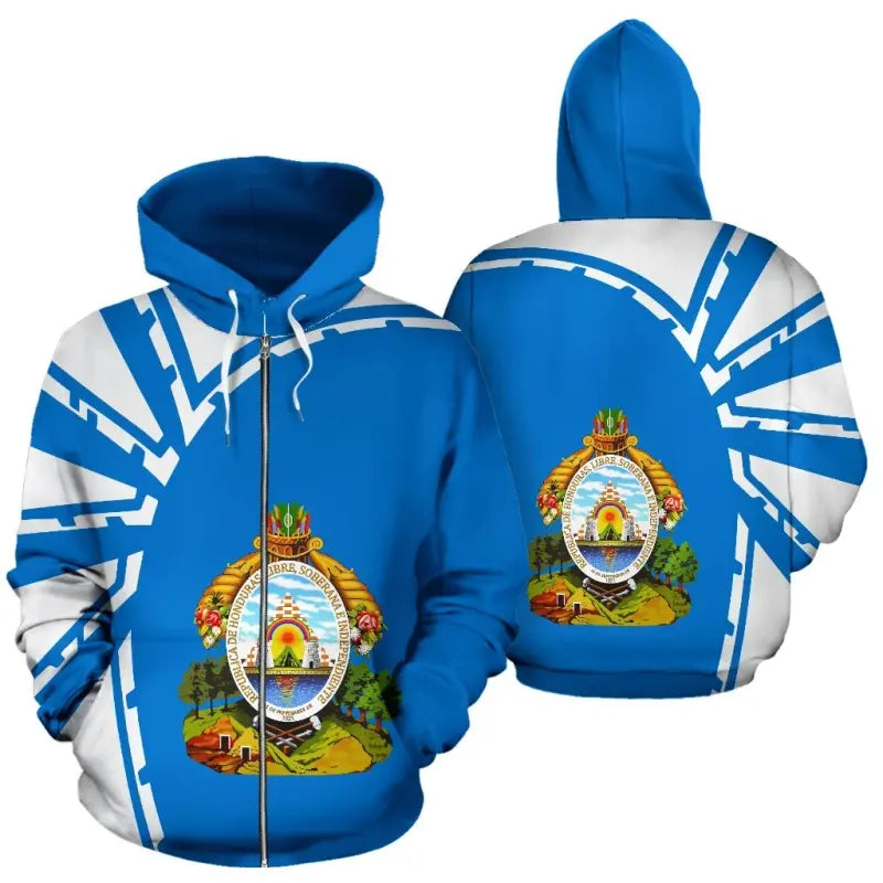 Honduras Zip Hoodie Premium Style RLT8 - Wonder Print Shop