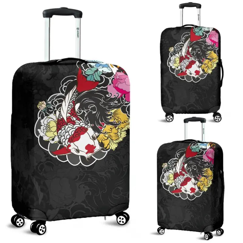 best-koi-fish-luggage-covers