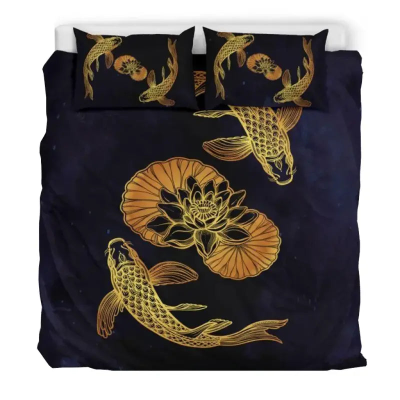 Japanese Koi Fish Bedding Set RLT8 - Wonder Print Shop