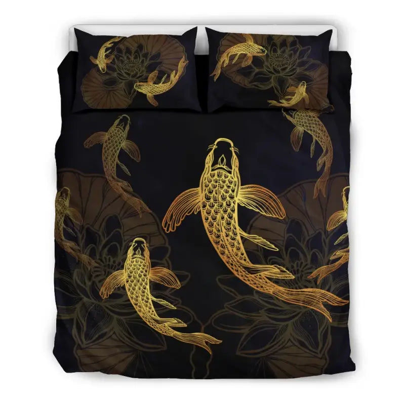 Japanese Koi Fish Bedding Set RLT8 - Wonder Print Shop