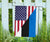 US Flag with Estonia Flag RLT12 - Wonder Print Shop