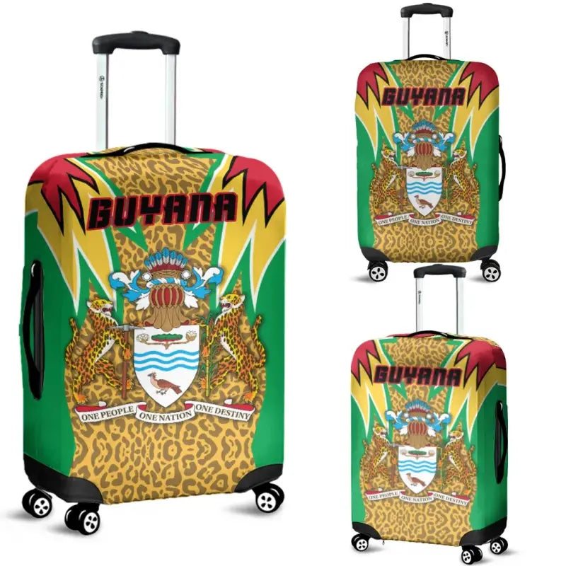 Guyana Luggage Covers Jaguars Coat of Arms RLT8 - Wonder Print Shop