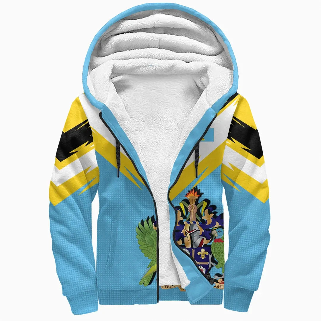 Saint Lucia Sherpa Hoodie New Release RLT6 - Wonder Print Shop