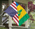 US Flag with Saint Vincent and The Grenadines Flag RLT13 - Wonder Print Shop