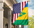 US Flag with Saint Vincent and The Grenadines Flag RLT13 - Wonder Print Shop