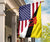 US Flag with Brunei Flag RLT7 - Wonder Print Shop