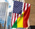 US Flag with Bolivia Flag RLT6 - Wonder Print Shop