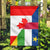 Canada Flag With Central African Repulic Flag RLT7 - Wonder Print Shop