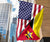 US Flag with Mozambique Flag RLT7 - Wonder Print Shop