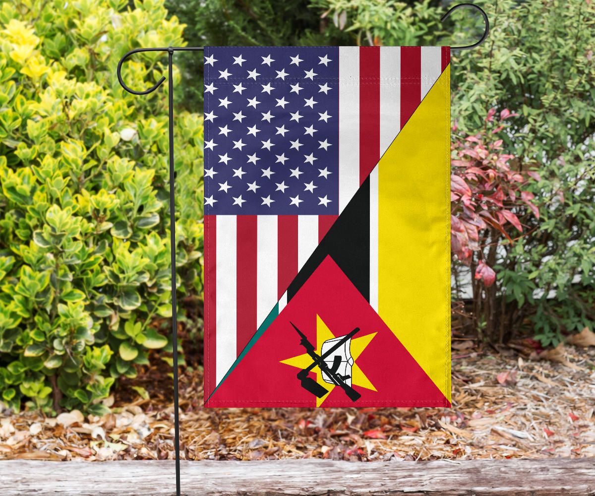 US Flag with Mozambique Flag RLT7 - Wonder Print Shop