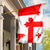 Canada Flag With Georgia Flag RLT12 - Wonder Print Shop