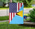 US Flag with Saint Lucia Flag RLT6 - Wonder Print Shop