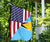 US Flag with Saint Lucia Flag RLT6 - Wonder Print Shop