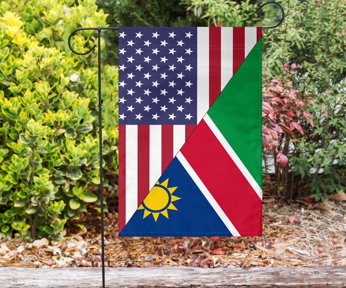 US Flag with Namibia Flag RLT7 - Wonder Print Shop