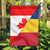 Canada Flag With Romania Flag RLT13 - Wonder Print Shop