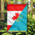 Canada Flag With Kazakhstan Flag RLT8 - Wonder Print Shop