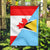 Canada Flag With Saint Lucia Flag RLT6 - Wonder Print Shop