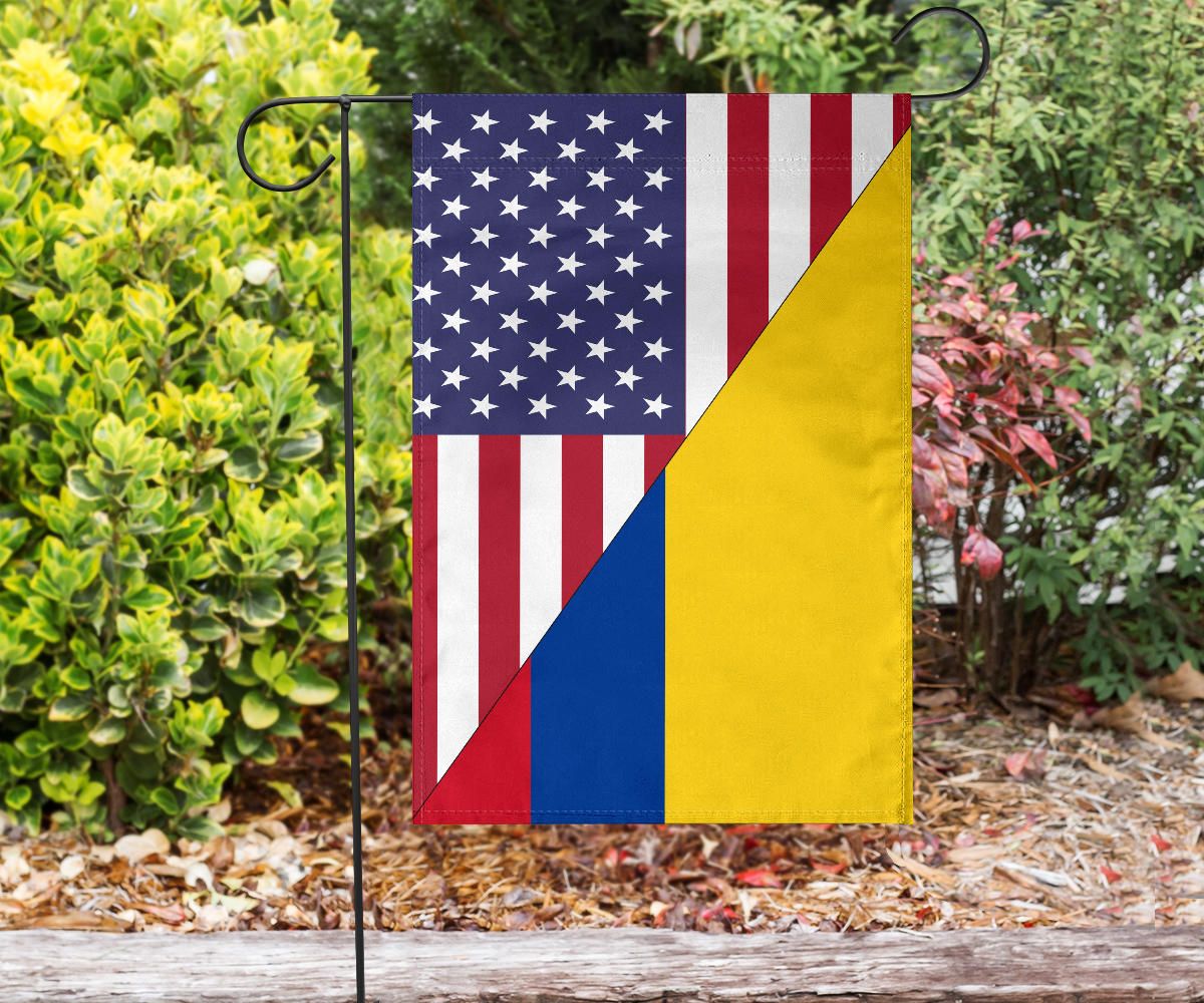 Us Flag With Colombia Flag RLT7 - Wonder Print Shop