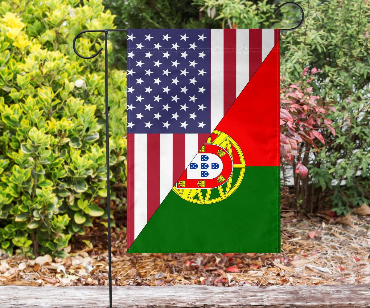 US Flag With Portugal Flag RLT7 - Wonder Print Shop