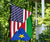 Us Flag With South Sudan Flag RLT8 - Wonder Print Shop