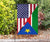 Us Flag With South Sudan Flag RLT8 - Wonder Print Shop