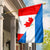 Canada Flag With Nicaragua Flag RLT8 - Wonder Print Shop