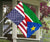 Us Flag With South Sudan Flag RLT8 - Wonder Print Shop