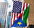 Us Flag With South Sudan Flag RLT8 - Wonder Print Shop