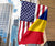 US Flag with Romania Flag RLT13 - Wonder Print Shop