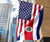 US Flag with Costa Rica Flag RLT13 - Wonder Print Shop