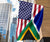 Us Flag With South Africa Flag RLT8 - Wonder Print Shop