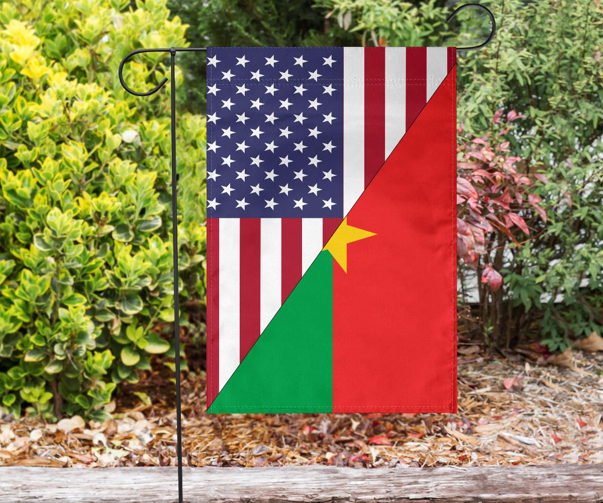 US Flag with Burkina Faso Flag RLT7 - Wonder Print Shop