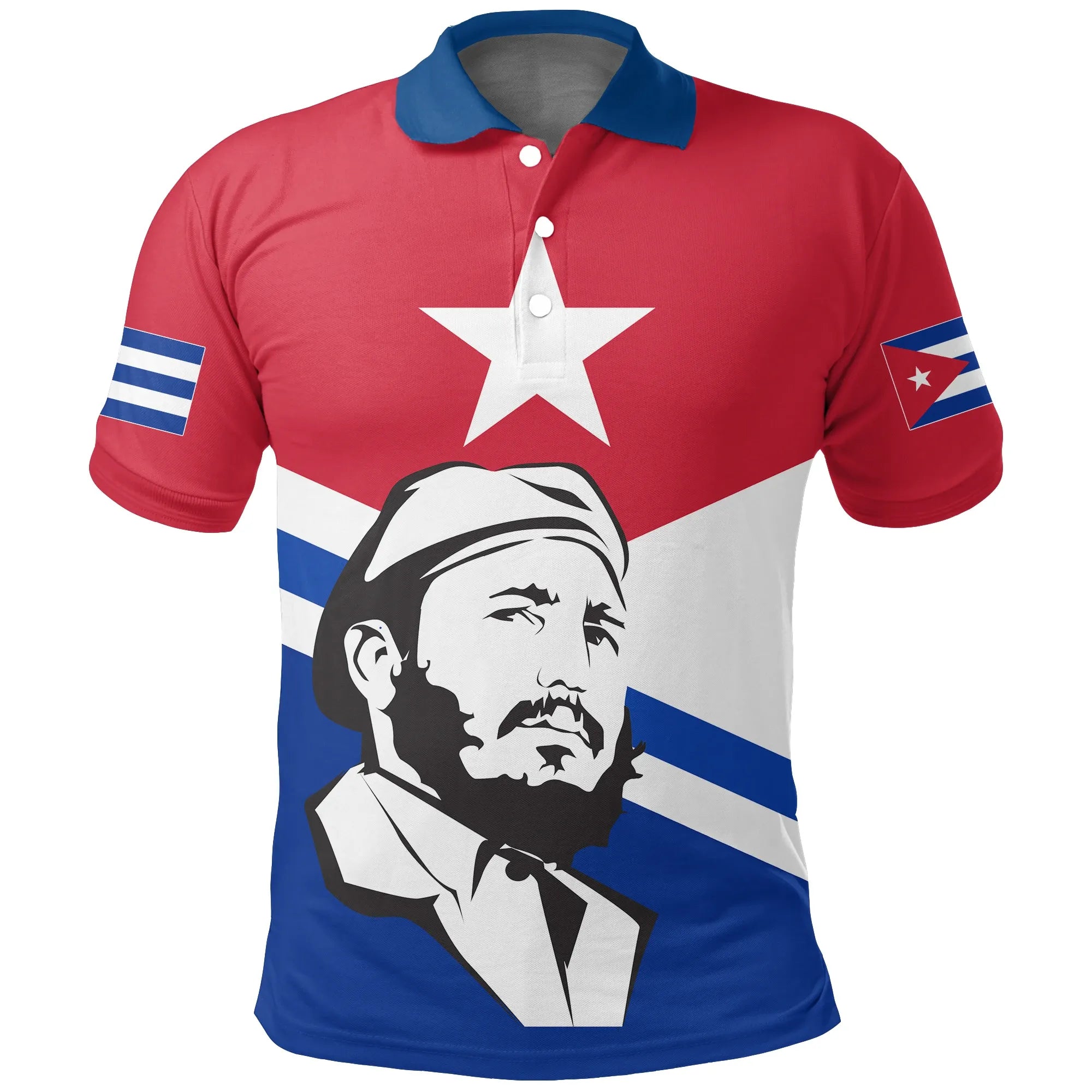 Cuba Polo Shirt Fidel Castro RLT13 - Wonder Print Shop