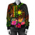 The Philippines Polynesian Women's Bomber Jacket Hibiscus and Banana Leaves RLT6 - Wonder Print Shop