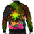 The Philippines Polynesian Personalised Men's Bomber Jacket Hibiscus and Banana Leaves RLT6 - Wonder Print Shop