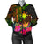 The Philippines Polynesian Personalised Women's Bomber Jacket Hibiscus and Banana Leaves RLT6 - Wonder Print Shop