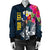 The Philippines Personalised Women's Bomber Jacket Summer Vibes RLT6 - Wonder Print Shop